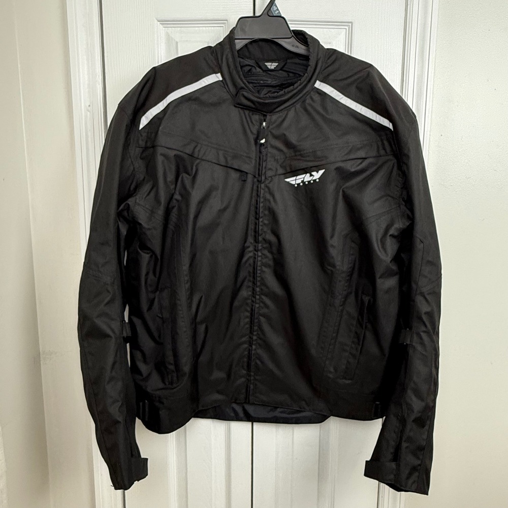 FLY Racing Baseline Motorcycle Jacket 3XL Black Armored Thermal Liner Padded